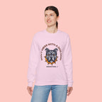 Don’t Mess With a Dog Mom Crewneck Sweatshirt – Tough Pitbull Design