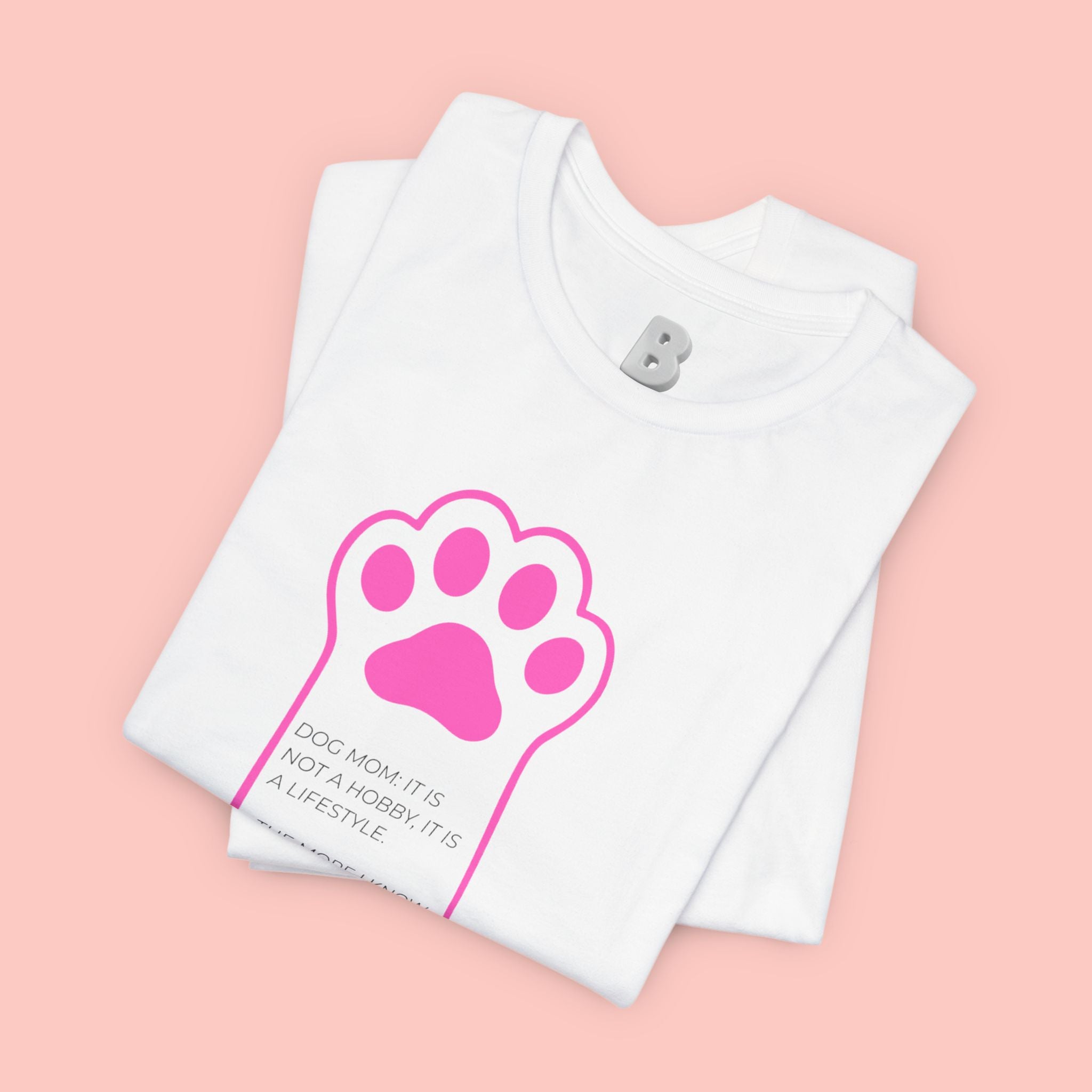 Blessed Dog Mom T-Shirt — Pink Paw Graphic Tee