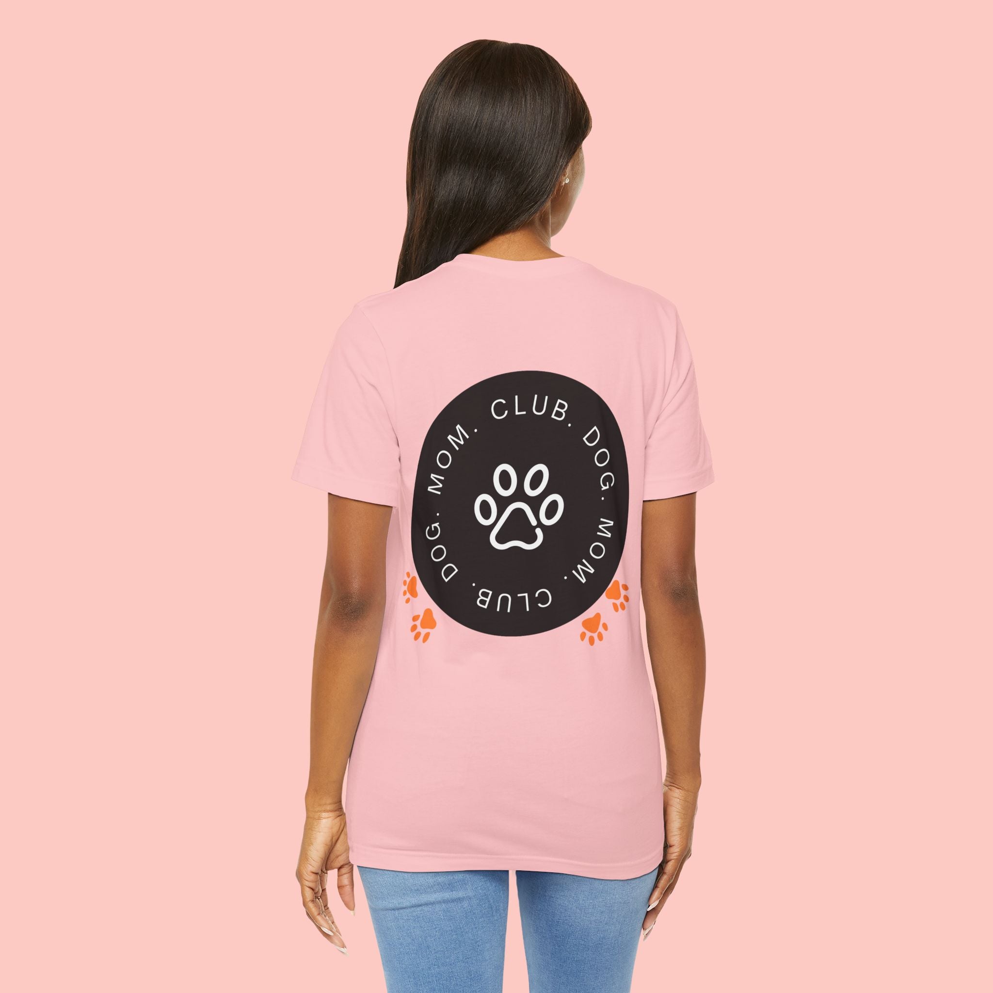 Dog Mom Club T-Shirt — Paw Print Graphic Tee for Pet Lovers