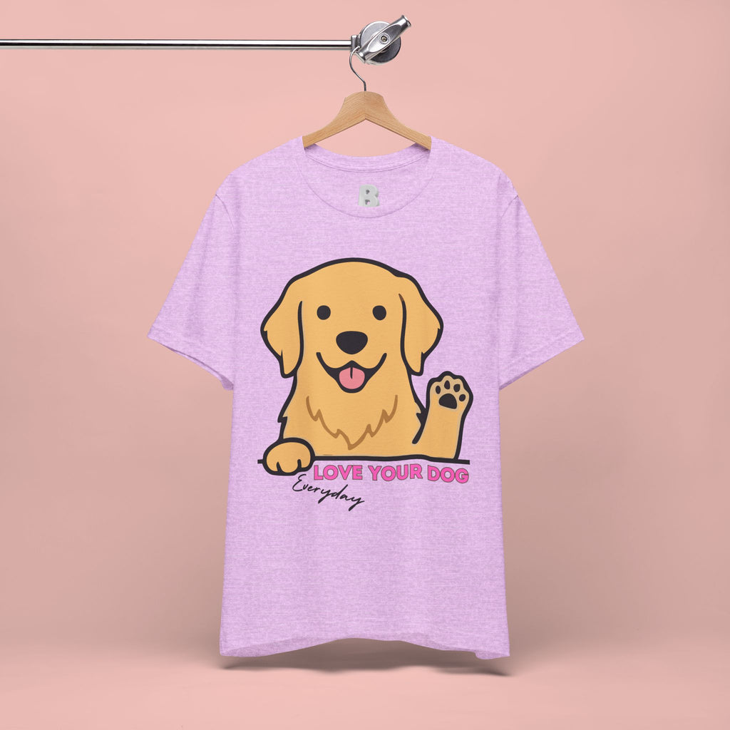 Love Your Dog Tee — Cute Golden Retriever Graphic T-Shirt