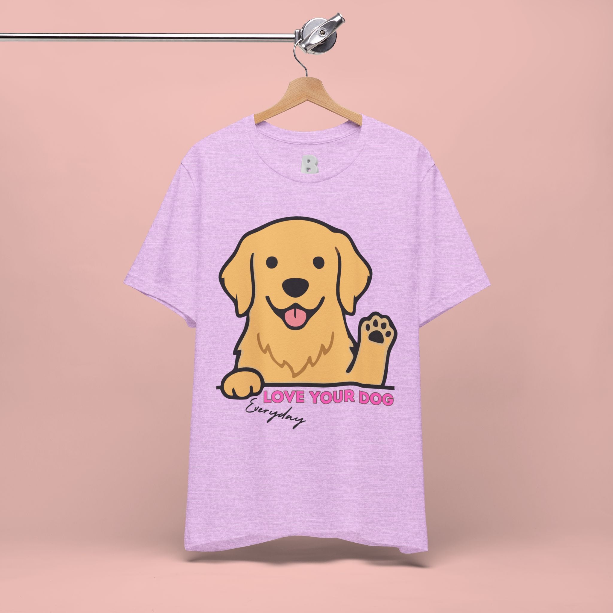 Love Your Dog Tee — Cute Golden Retriever Graphic T-Shirt