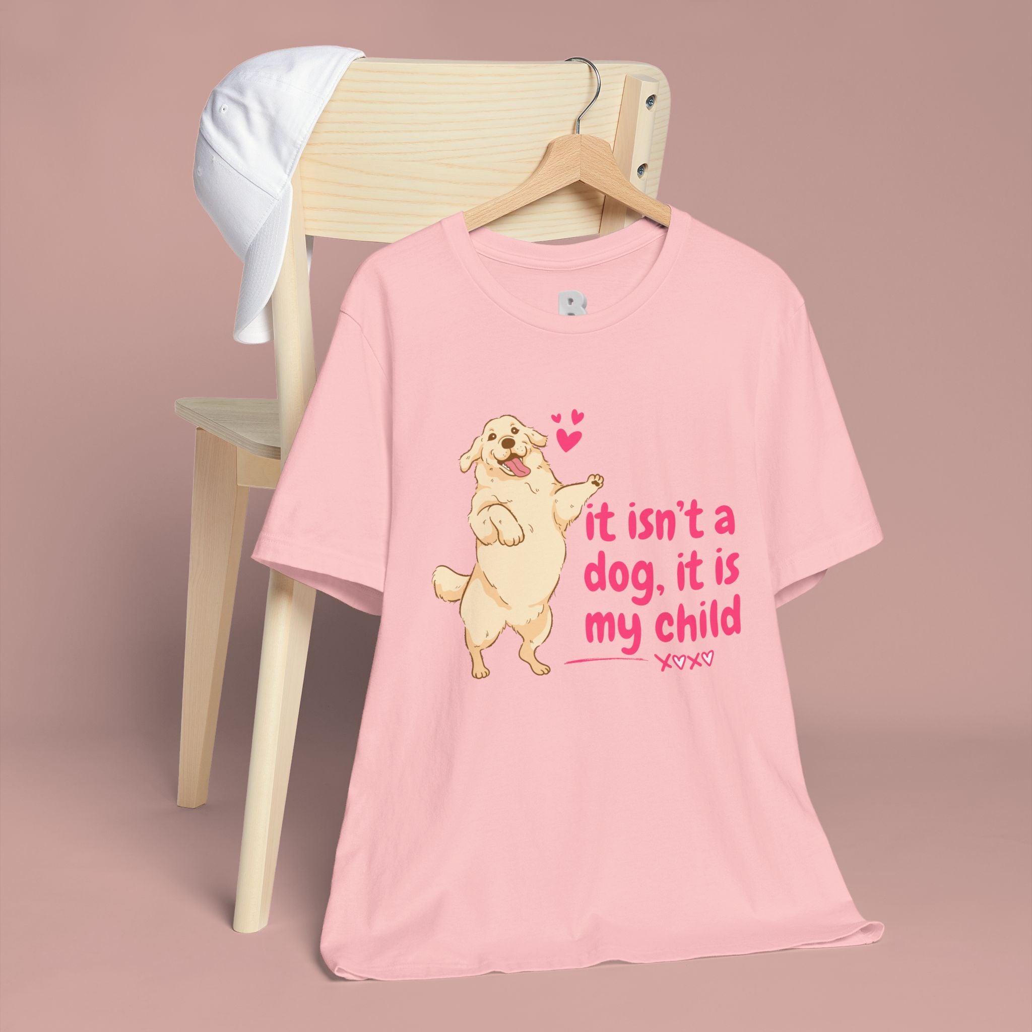 Dog Mom T-Shirt — "It Isn’t a Dog, It Is My Child" Cute Golden Retriever Tee
