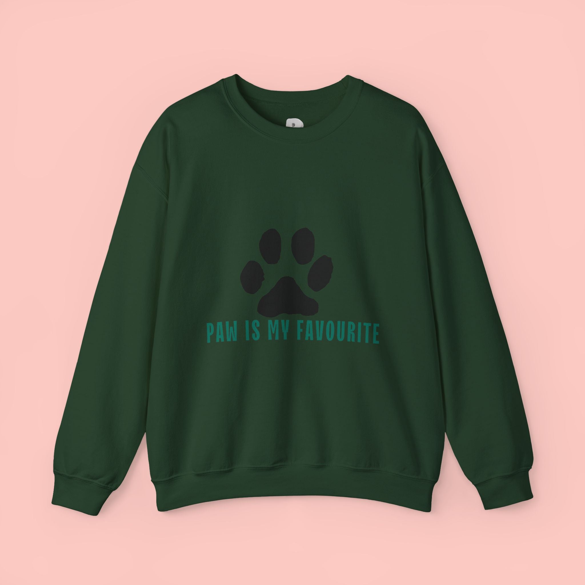 Paw Is My Favourite Sweatshirt – Cute Paw Print Crewneck for Dog & Cat Lovers