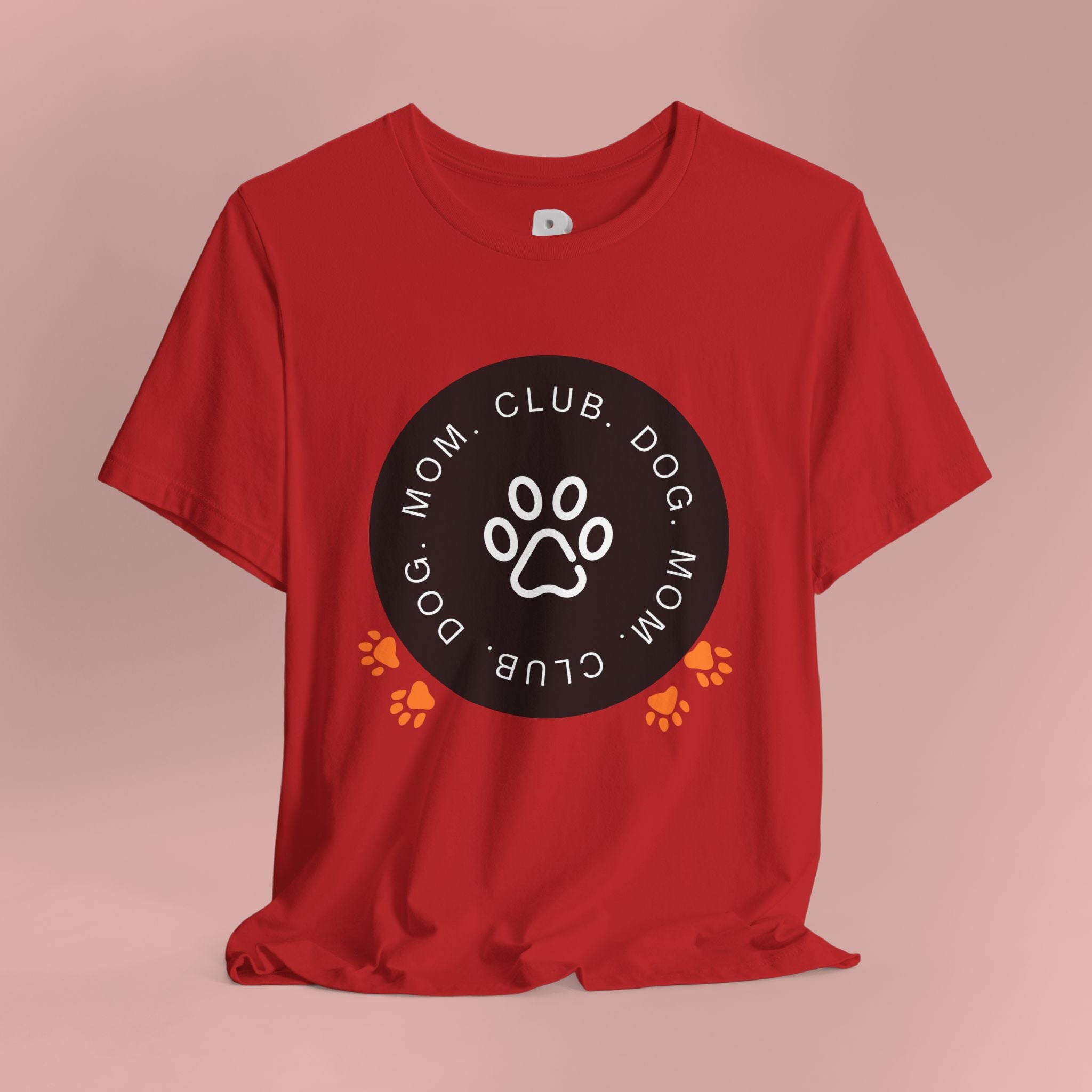 Dog Mom Club T-Shirt — Paw Print Graphic Tee for Pet Lovers