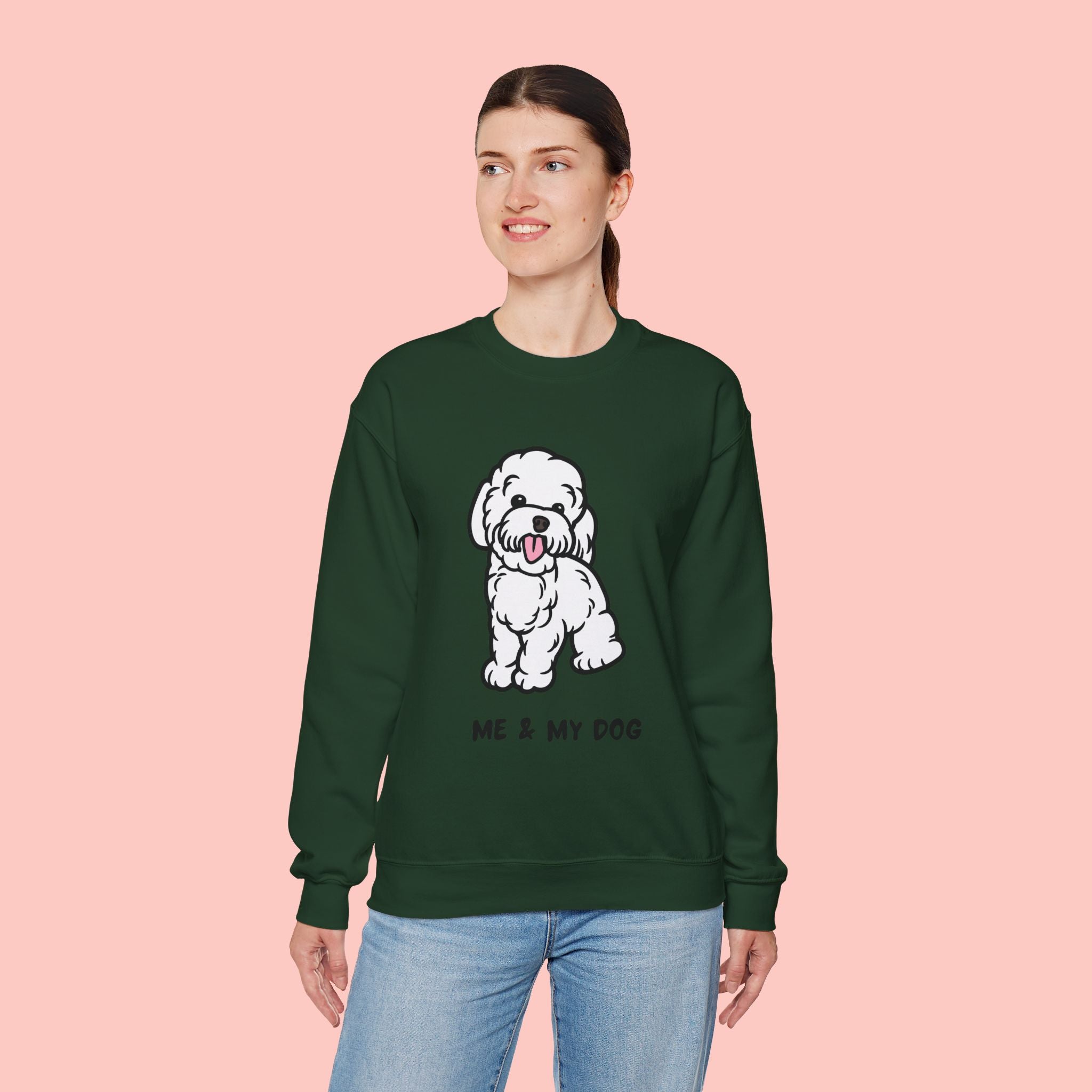 Me & My Dog Cute Doodle Crewneck Sweatshirt