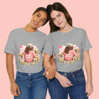 Dog Mom T-Shirt - Cute Woman with Dogs Graphic Tee