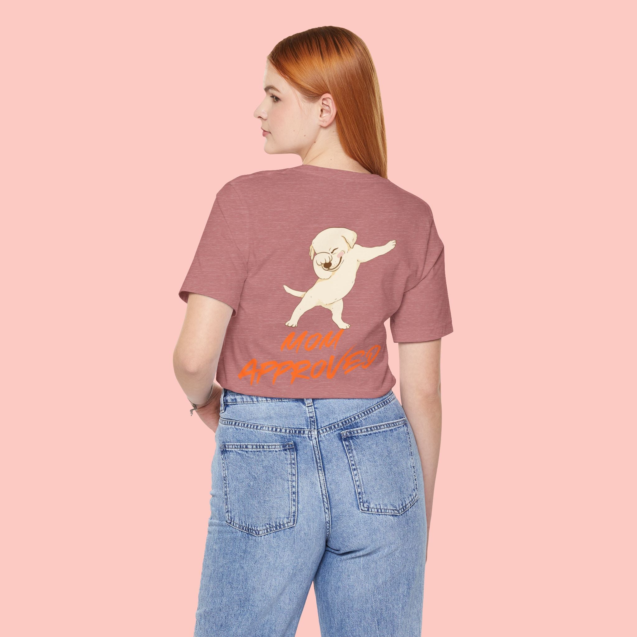 Mom Approved Tee — Cute Dabbing Puppy Graphic T-Shirt