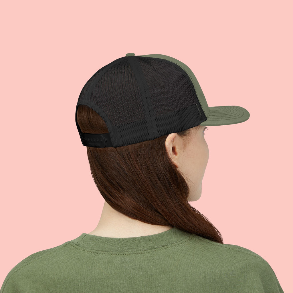 Dog Mom Trucker Cap — Rhinestone Lettering Snapback Hat