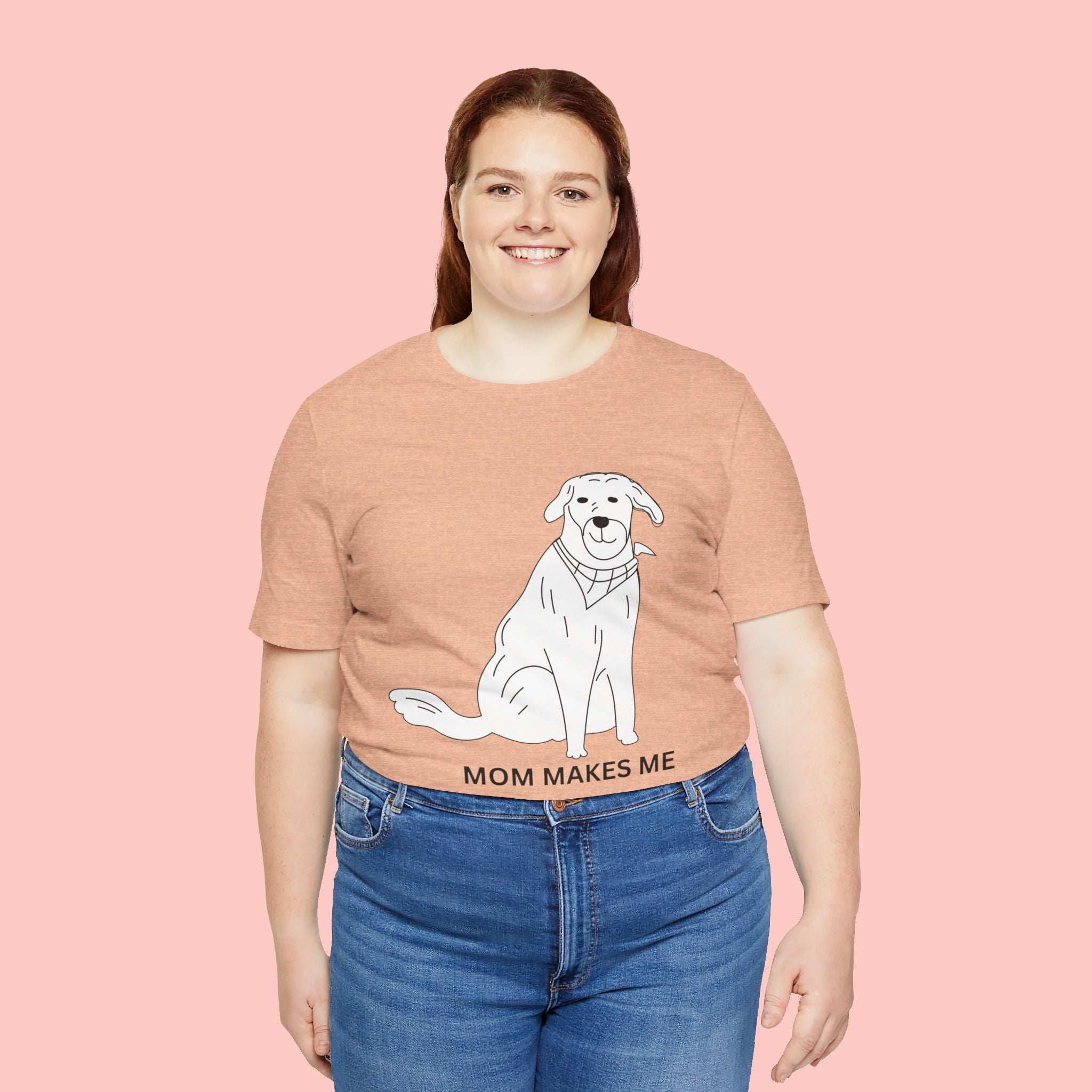Mom Makes Me Happy Dog T-Shirt