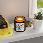 Coconut Apricot Scented Candle (4oz/9oz) — 'With Candle' Decorative Jar, Cozy Home Gift for Moms