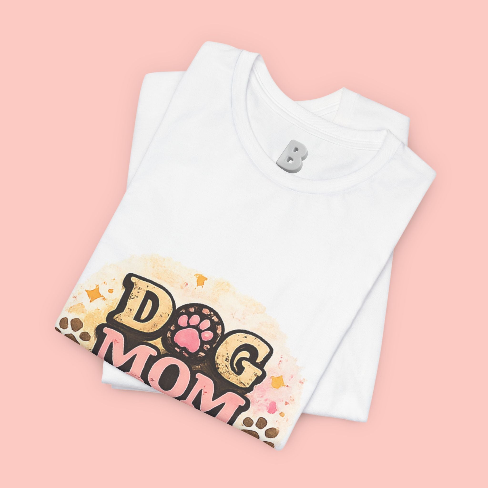 Dog Mom T-Shirt – "Loving My Dog Life" Cute Paw Print Tee for Pet Moms