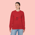 Dog Lover Crewneck Sweatshirt — "Me  My Dog" Minimalist Paw Print Design