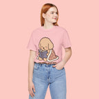 Paw Prints On My Soul T‑Shirt — Cute Reading Puppy Graphic Tee