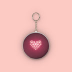 Mini Plush Keychain — Heart Paw Print Custom Shape