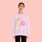 Dog Mom Crewneck Sweatshirt — "It isn’t a dog. It is my child" Cute Puppy Graphic