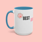 Dog Mom Coffee Mug — Best Dog Mom Ever Accent Ceramic Mug (11oz & 15oz)