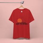 Enjoy the Morning Dog T-Shirt — Graphic Sunrise Pet Lover Tee