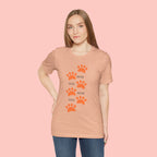 Dog Mom Paw Print T-Shirt — Cute Pet Lover Graphic Tee