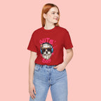 Cute Dog Tee — Headphones Puppy Graphic T-Shirt
