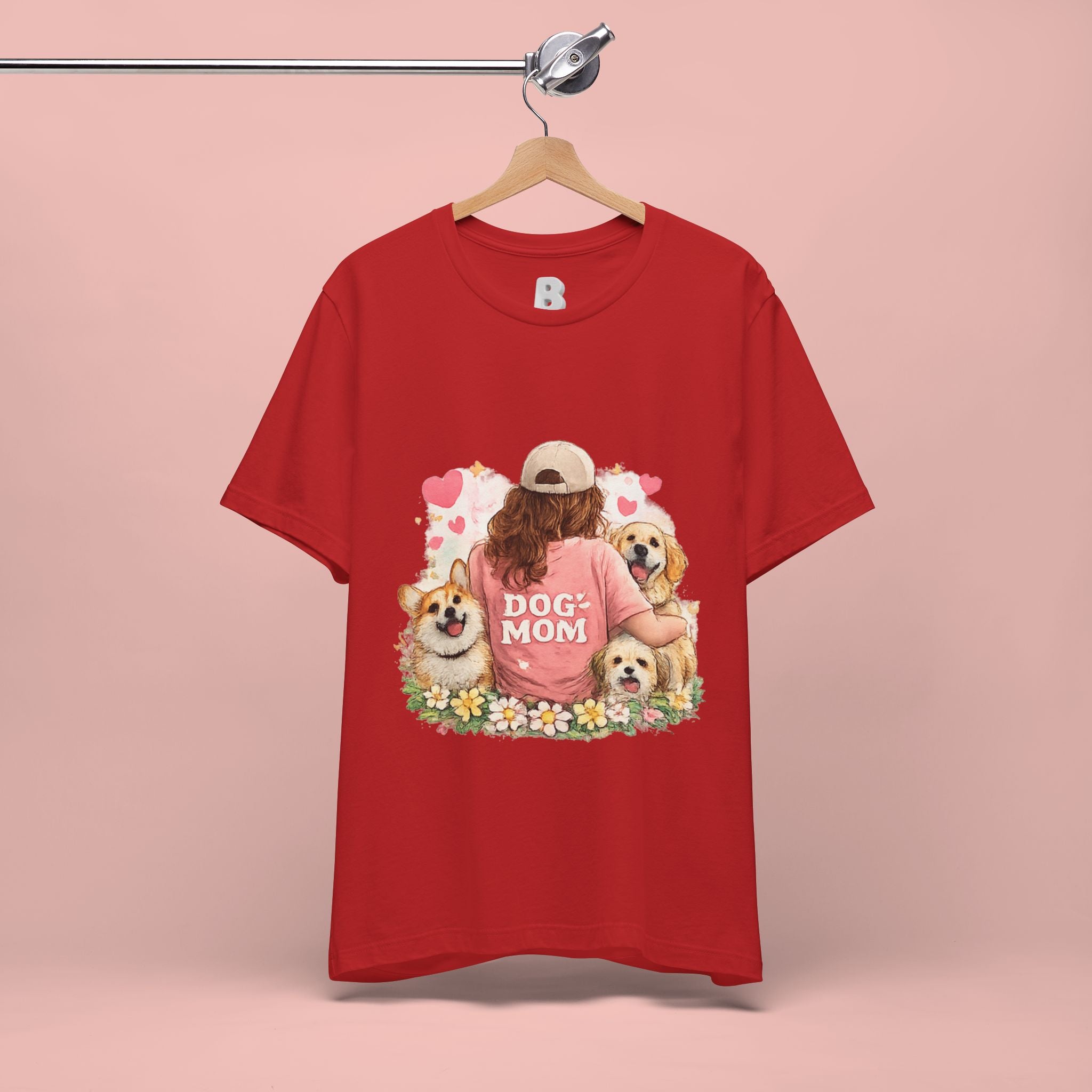 Dog Mom T-Shirt - Cute Woman with Dogs Graphic Tee