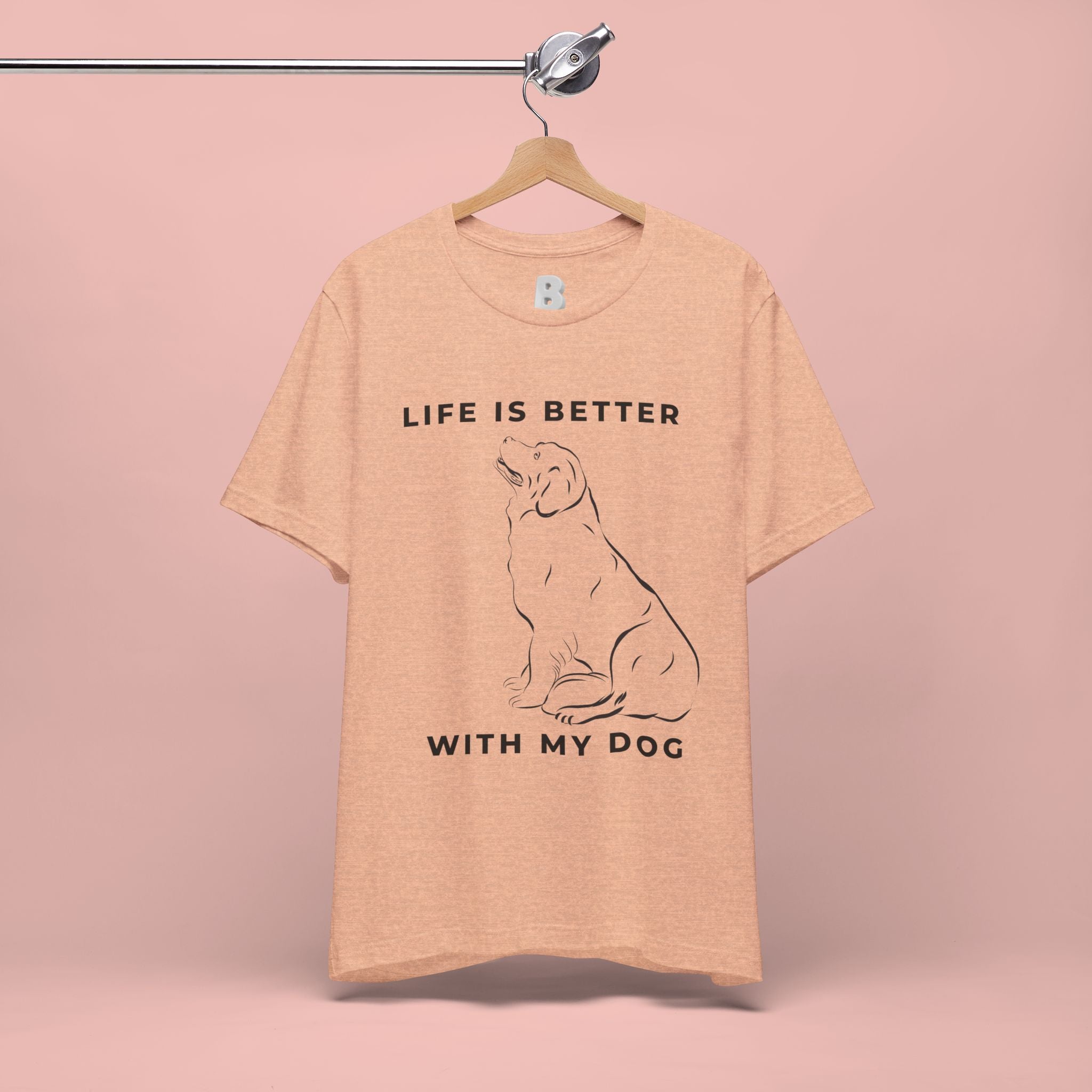 Dog Lover T-Shirt – “Life Is Better With My Dog” Graphic Tee
