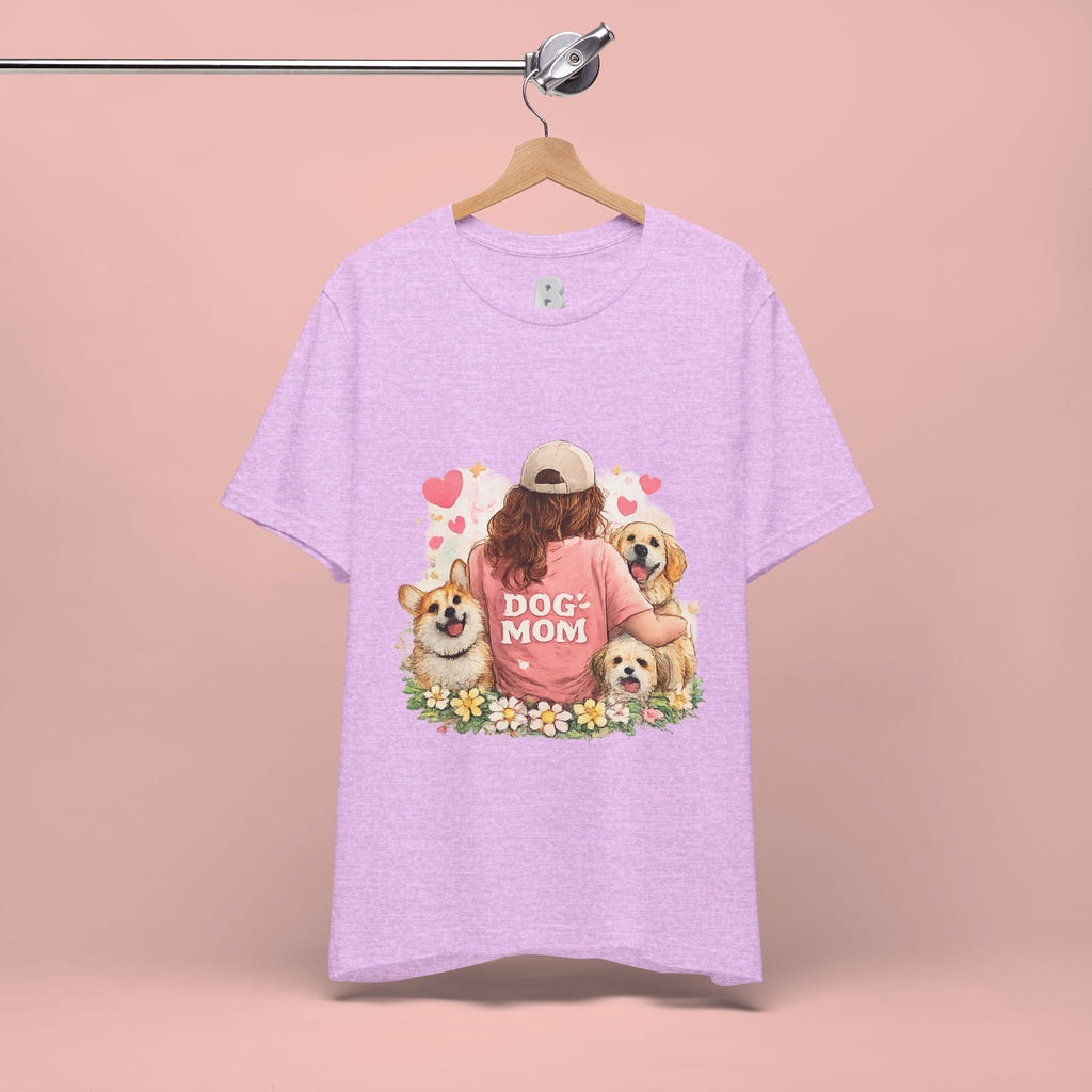 Dog Mom T-Shirt - Cute Woman with Dogs Graphic Tee