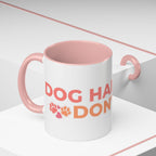 Accent Coffee Mug - "Growing Hair I Don't Care" Floral Script Coffee Mug
