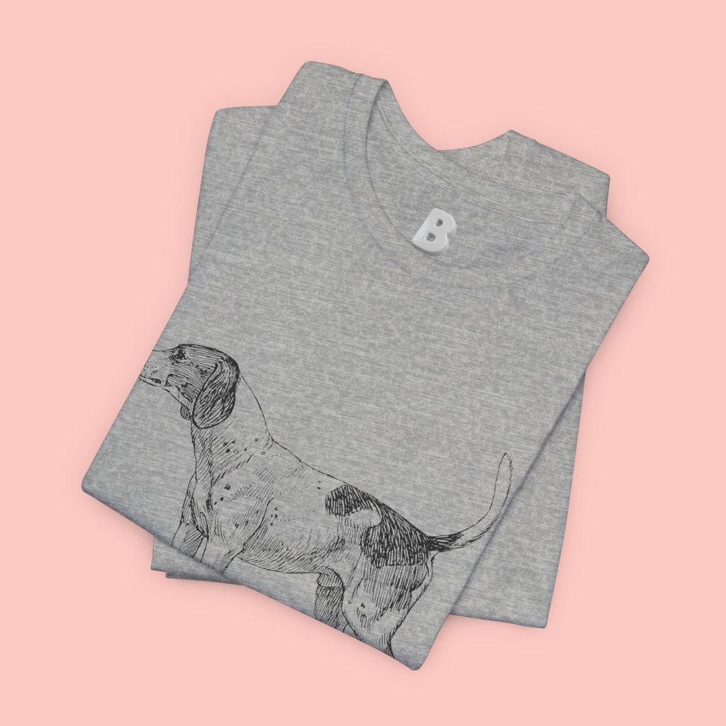Lovely Dog Mom T-Shirt — Vintage Sketch Dog Graphic Tee