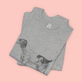 Lovely Dog Mom T-Shirt — Vintage Sketch Dog Graphic Tee
