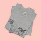 Lovely Dog Mom T-Shirt — Vintage Sketch Dog Graphic Tee