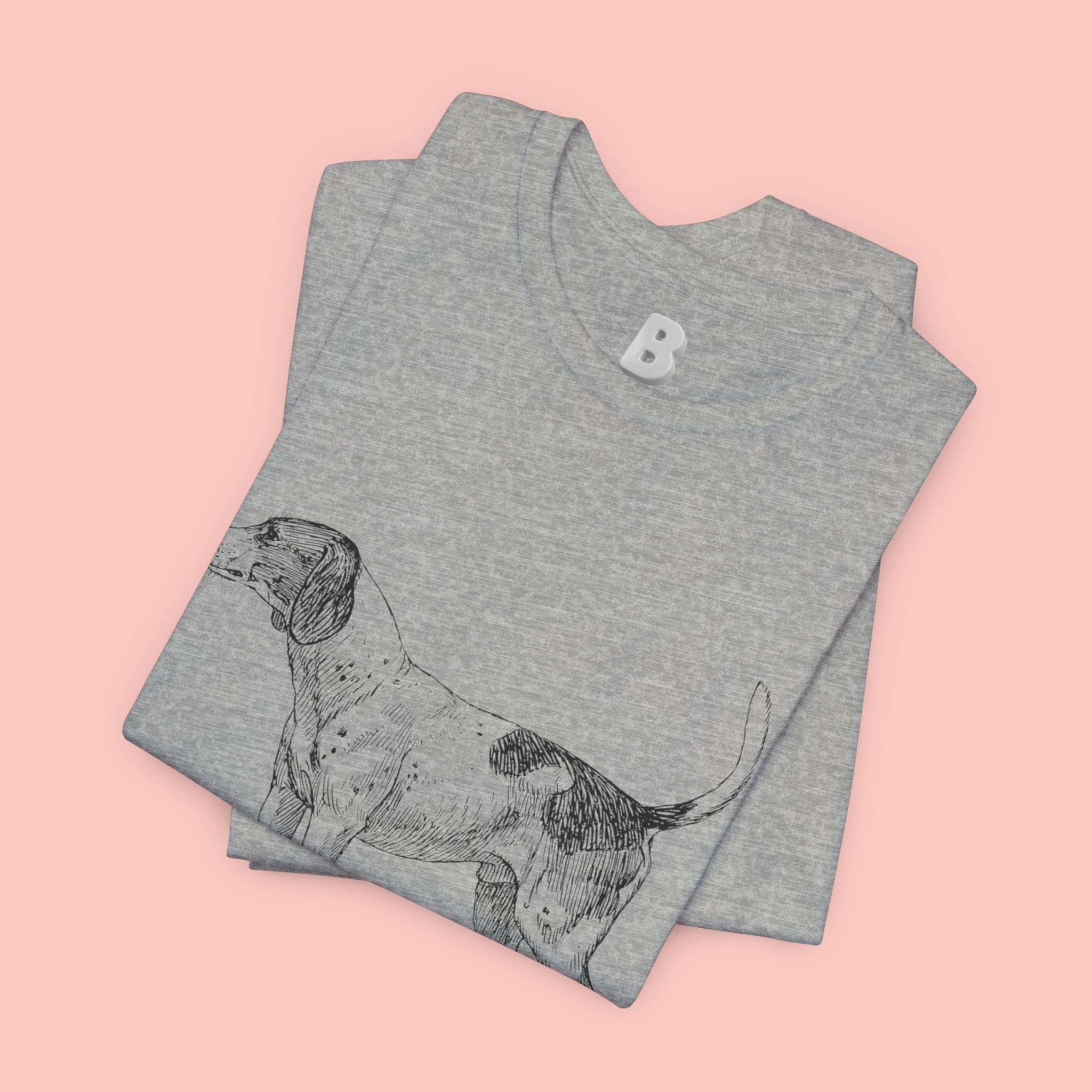 Lovely Dog Mom T-Shirt — Vintage Sketch Dog Graphic Tee