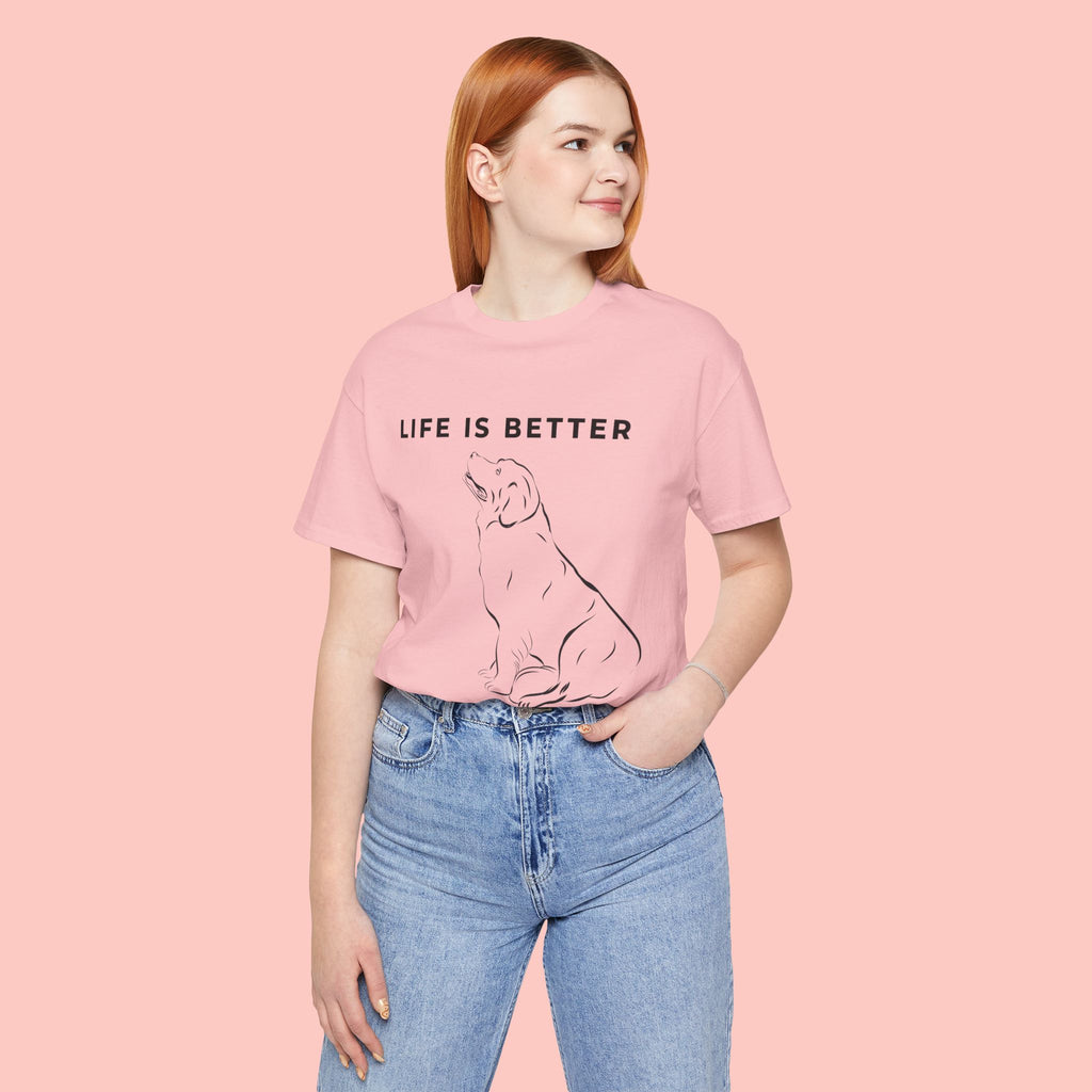 Dog Lover T-Shirt – “Life Is Better With My Dog” Graphic Tee