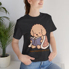 Paw Prints On My Soul T‑Shirt — Cute Reading Puppy Graphic Tee