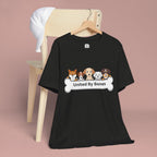 Dog Lover T‑Shirt — "United By Bones" Cute Cartoon Dogs Tee
