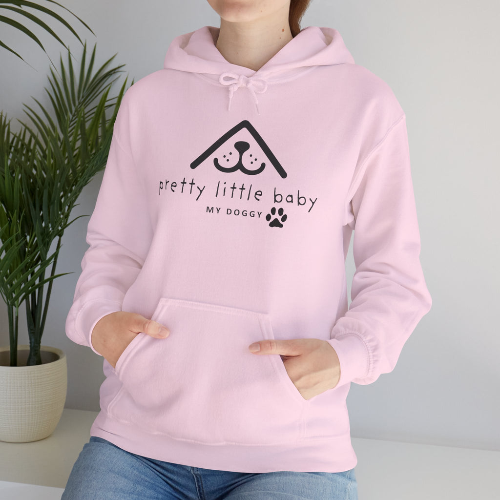 Pretty Little Baby Dog Hoodie – Cute Minimalist Paw Print Sweatshirt