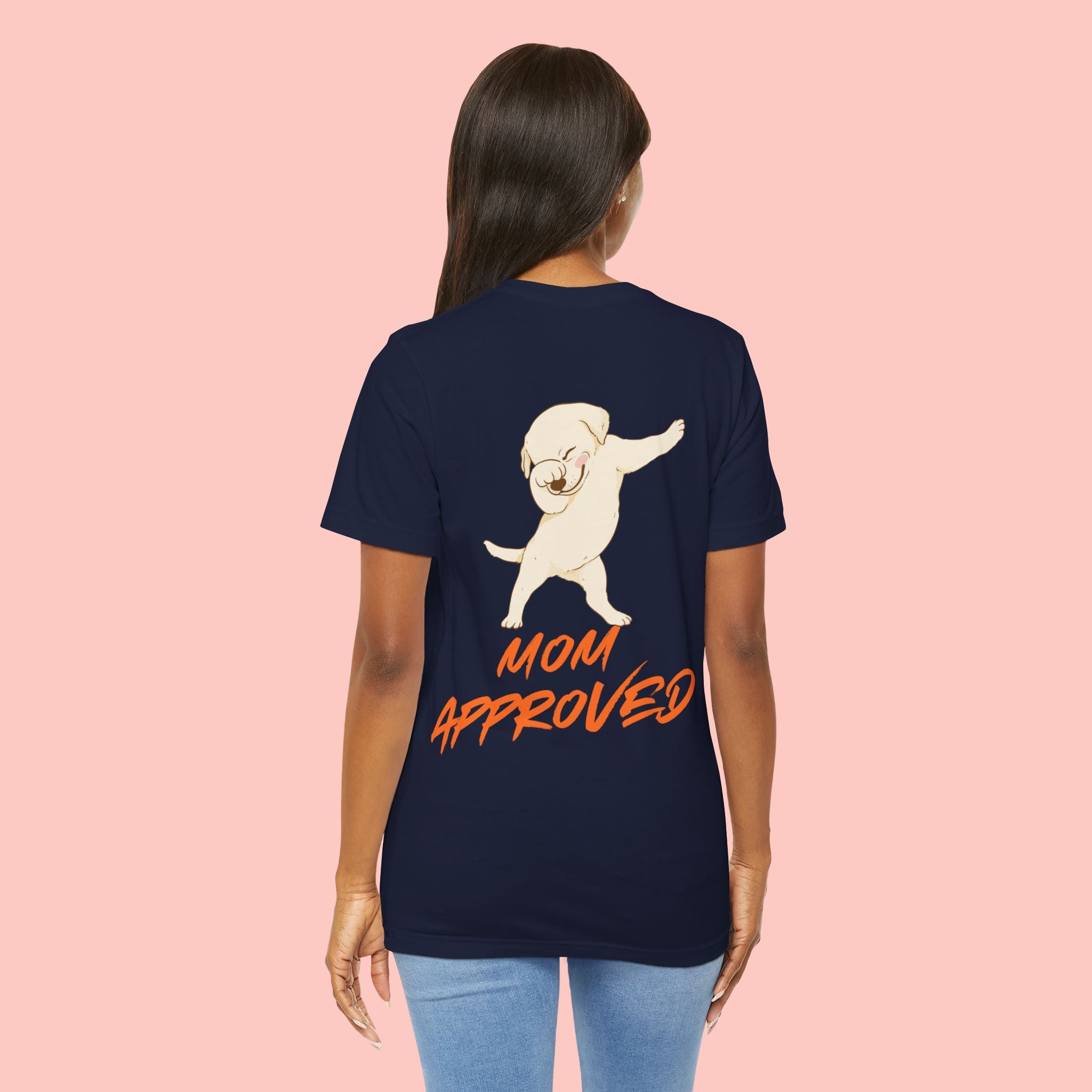 Mom Approved Tee — Cute Dabbing Puppy Graphic T-Shirt