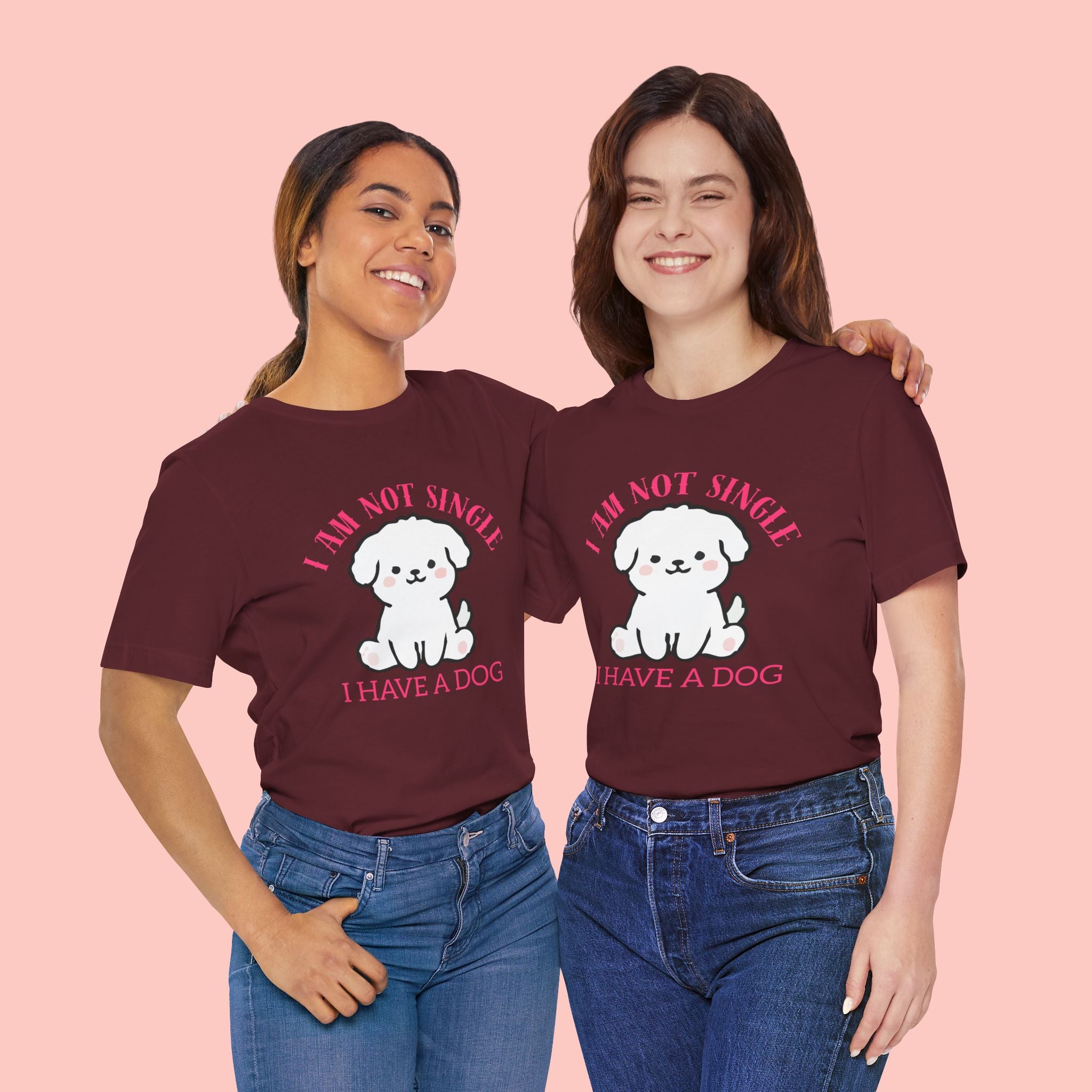 Dog Lover T-Shirt — “I Am Not Single I Have a Dog” Cute Puppy Tee
