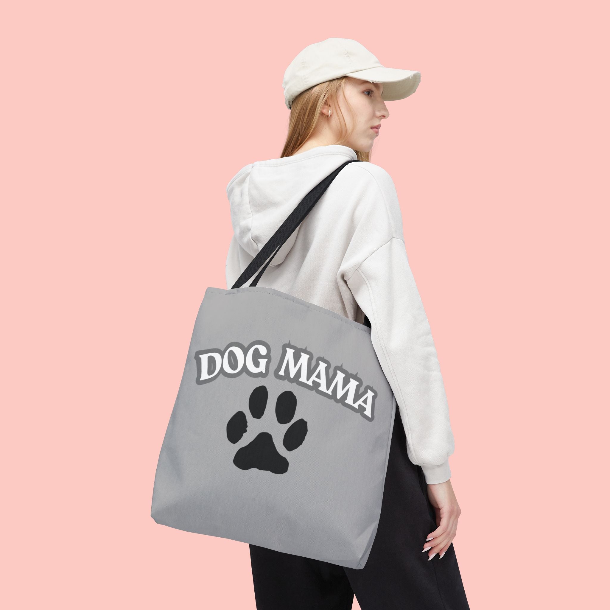Dog Mama Paw Print Tote Bag – Cute Pet Lover Gift