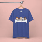 Dog Lover T‑Shirt — "United By Bones" Cute Cartoon Dogs Tee