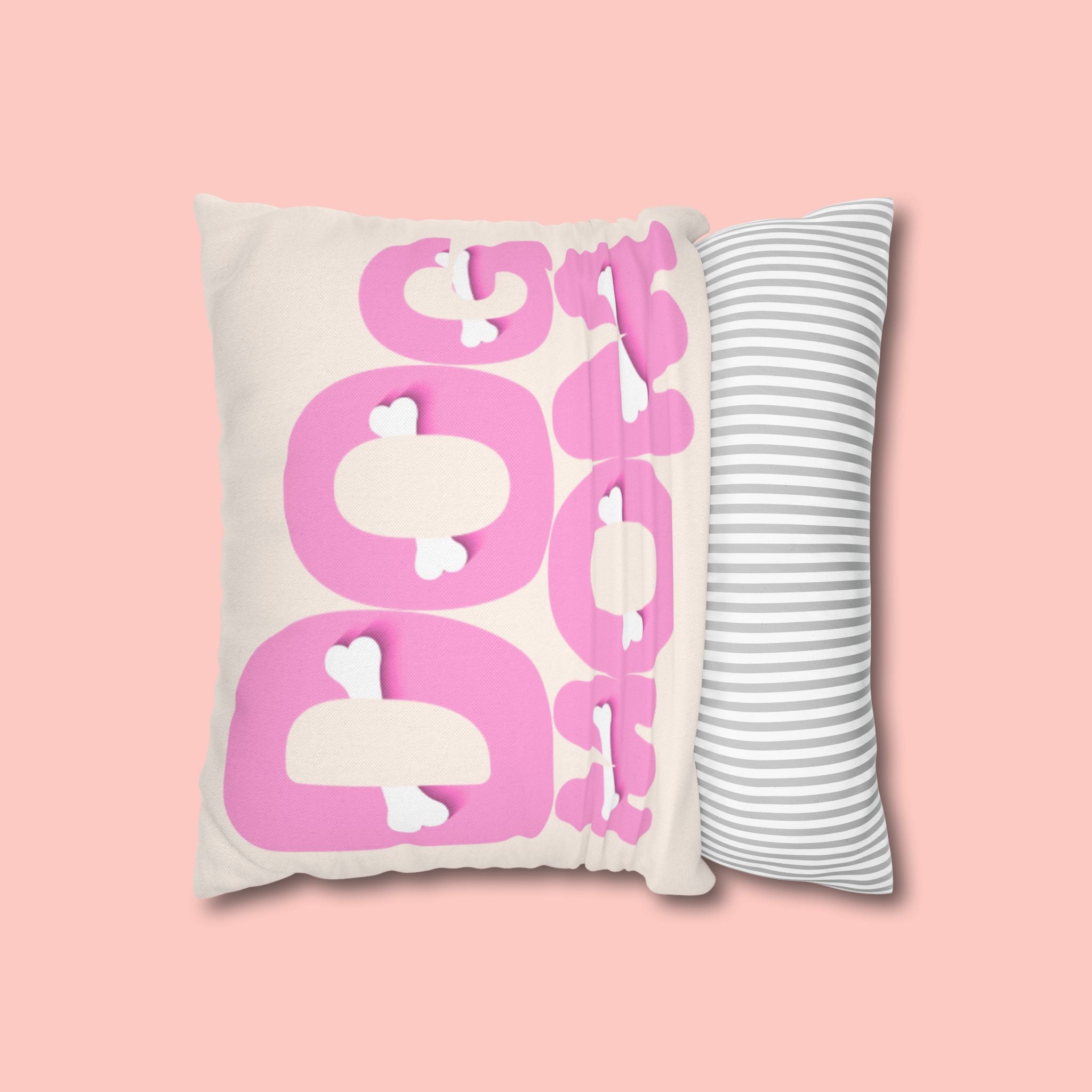 Spun Polyester Square Pillowcase