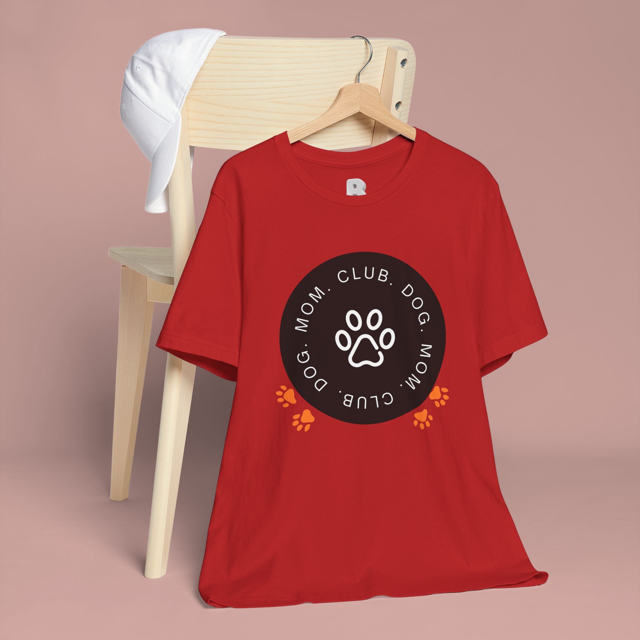Dog Mom Club T-Shirt — Paw Print Graphic Tee for Pet Lovers