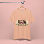 Dog Mom Forever T‑Shirt — Floral Paw Print Tee for Pet Lovers