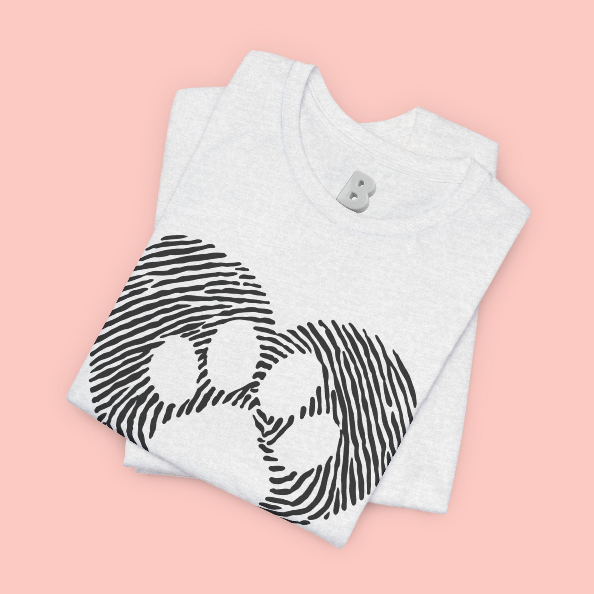Fingerprint Heart Paw T-Shirt — Dog Paw Love Tee