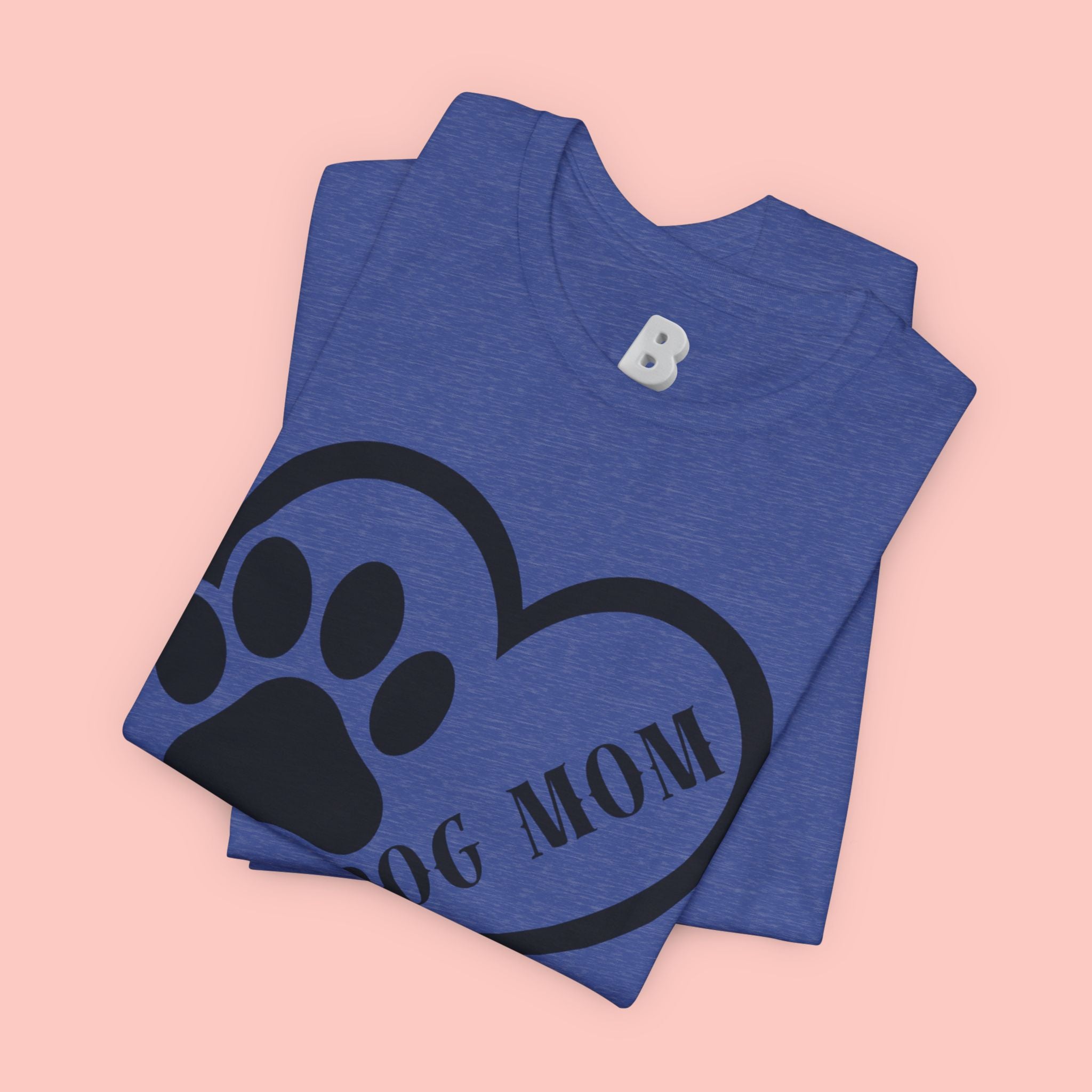 Dog Mom Heart Paw T-Shirt