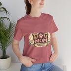 Dog Mom Forever T‑Shirt — Floral Paw Print Tee for Pet Lovers