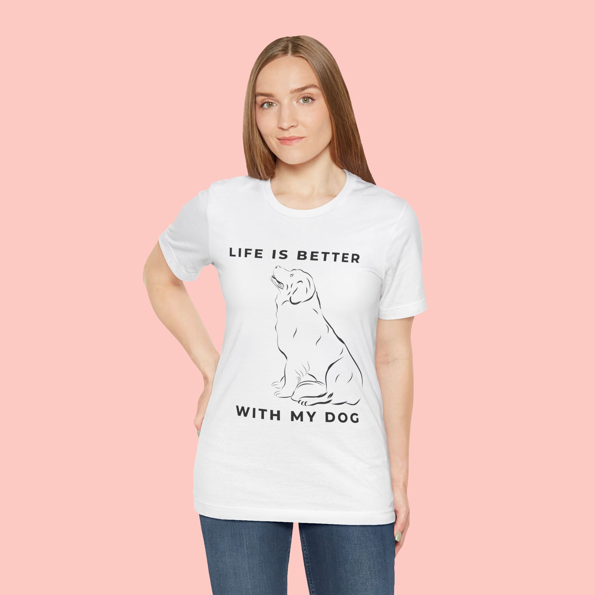 Dog Lover T-Shirt – “Life Is Better With My Dog” Graphic Tee