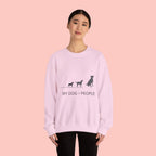 My Dog > People Sweatshirt - Cute Dog Silhouette Crewneck for Dog Lovers