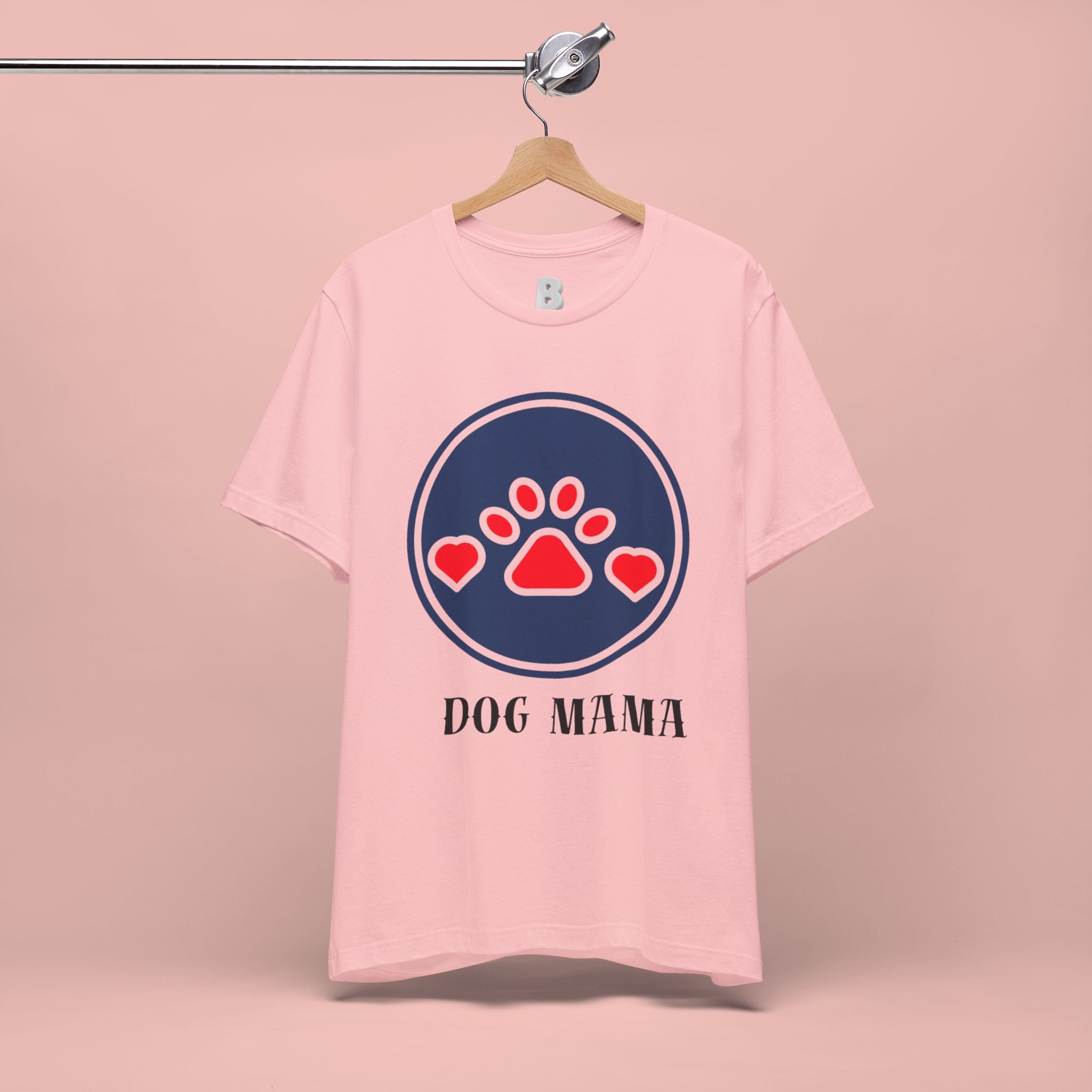 Dog Mama T-Shirt — Cute Paw & Heart Graphic Tee for Dog Lovers