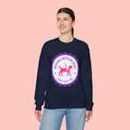 Dog Walking Sweatshirt — "Walking With My Dog Can't Say No" Graphic Crewneck