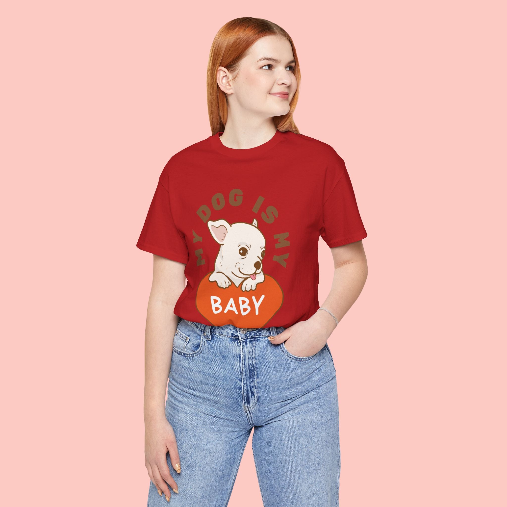My Dog Is My Baby T-Shirt — Cute Puppy Heart Tee for Dog Lovers
